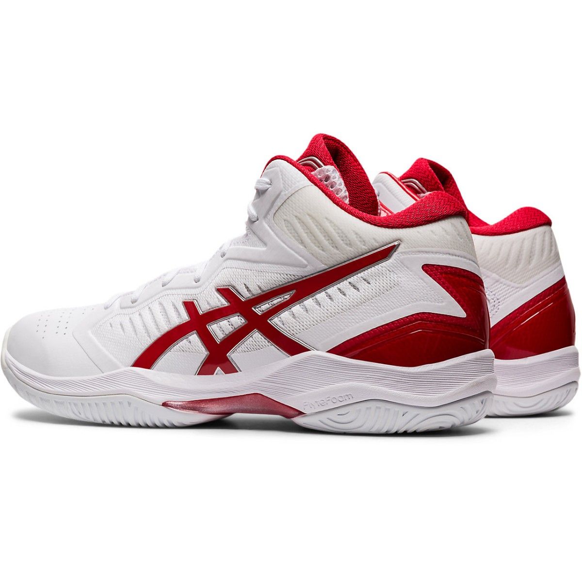 アシックス(ASICS) ゲルフープV12 バスケットシューズ 23cm 赤×白