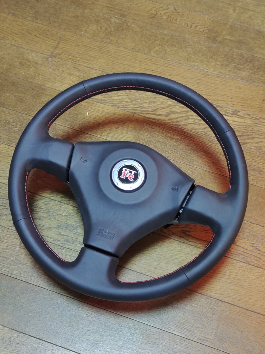 限定1本 張り替え済み美品 R34純正ステアリング 検索/スカイラインGTR