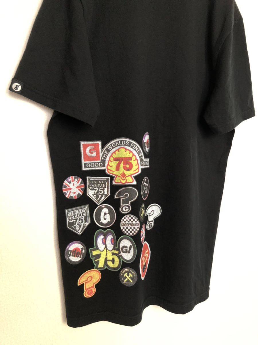 激レア 美品 GOODENOUGH グッドイナフ プリントTシャツ 名作ワッペン