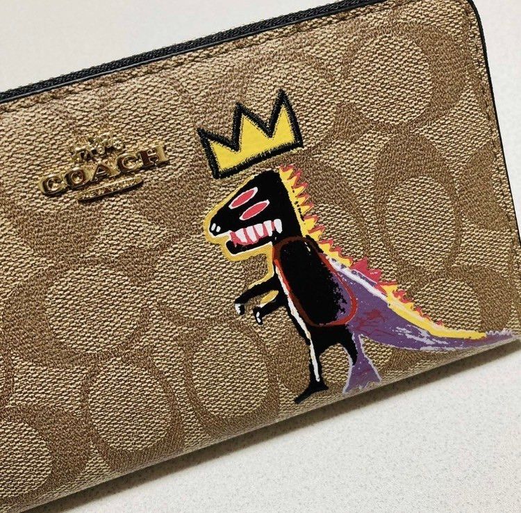 ギフトセット+】COACH コーチxバスキア限定コラボ 長財布 レキシー