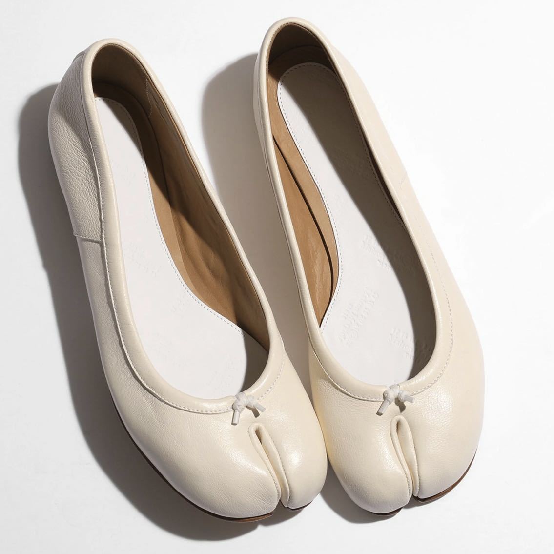 新品 Maison Margiela メゾンマルジェラTabi 足袋 バレエ レザー タビ