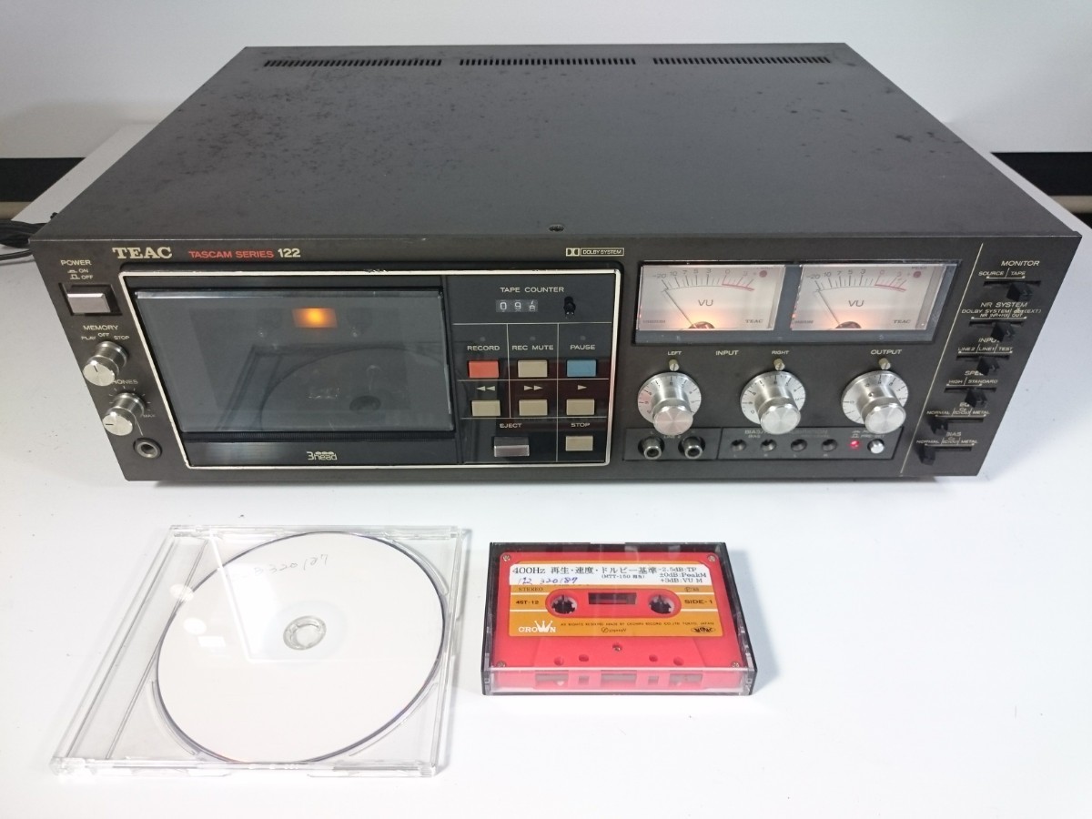 TASCAM プロ業務用高級3ヘッドカセットデッキ 122MK3 EX104 Tascam 122