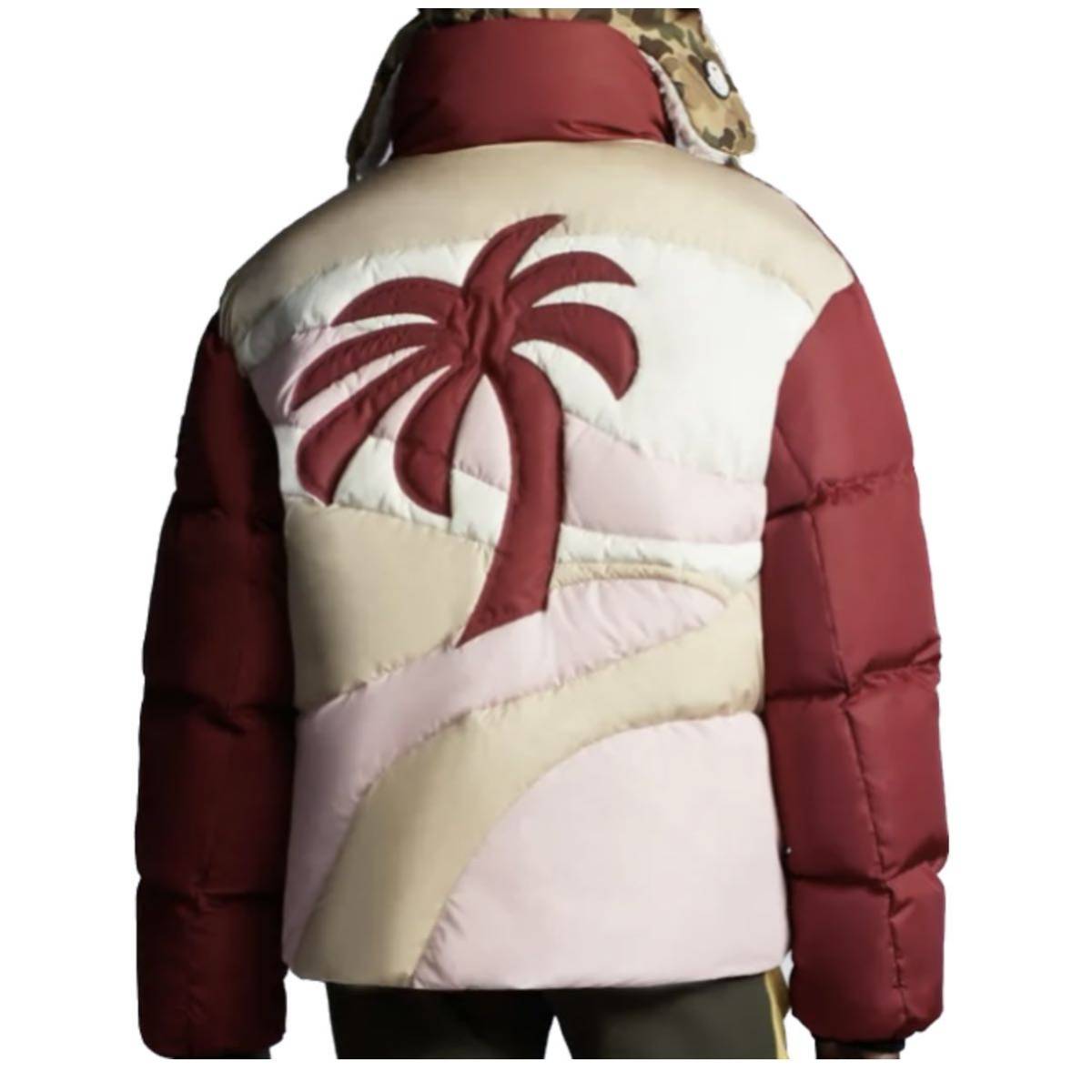新品 MONCLER PALM ANGELS 21AW ダウンジャケット 1 赤 ダウン