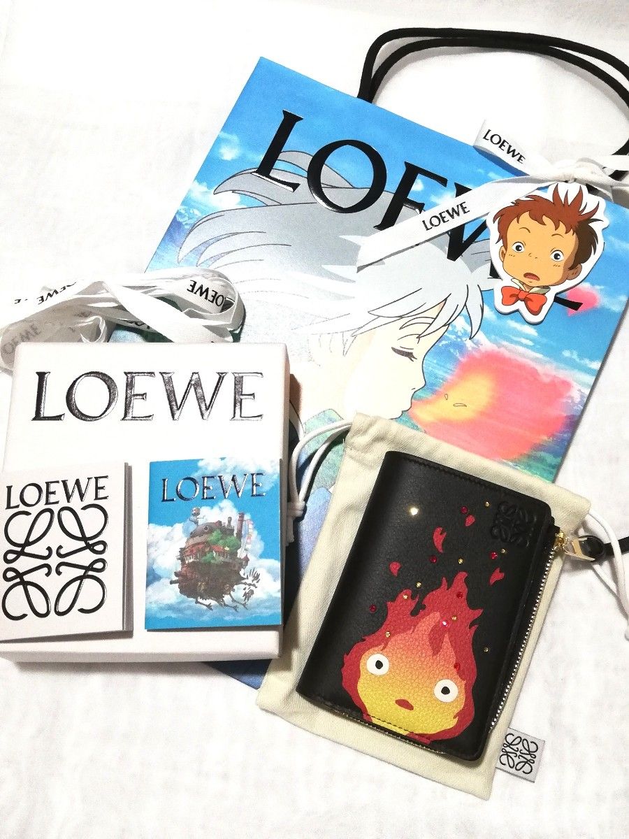 ロエベ ハウルの動く城 カルシファー 財布 ウォレット 新品未使用