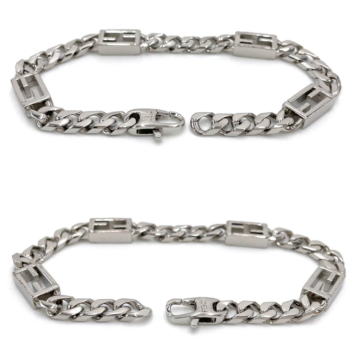 FENDI フェンディ7AJ642B08F0TH0 バゲット ブレスレット シルバー
