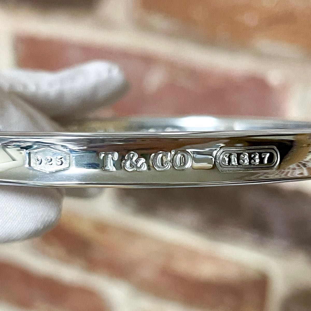 TIFFANY＆Co ティファニー ヴィンテージ バングル 1837 ナロー