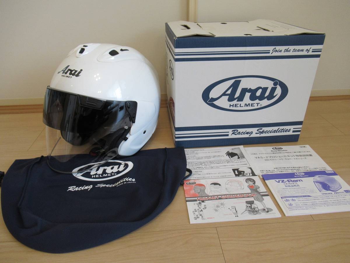 Yahoo!オークション - ARAI VZ-RAM PLUS グラスホワイト (61-62) 2018
