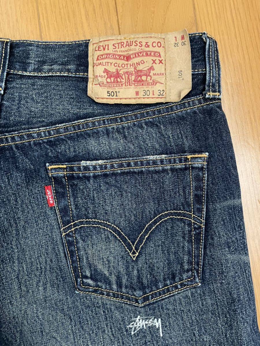 STUSSY x Levi's 501 ジーンズ ステューシー 30周年 リーバイス コラボ