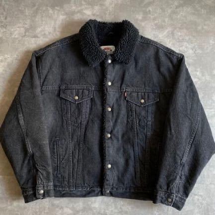 スペシャル出します 希少XL 美品 黒ボア USA製 90s Levis リーバイス