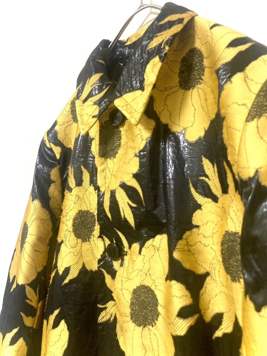 ドリスヴァンノッテン DRIES VAN NOTEN ステンカラーコート フラワー