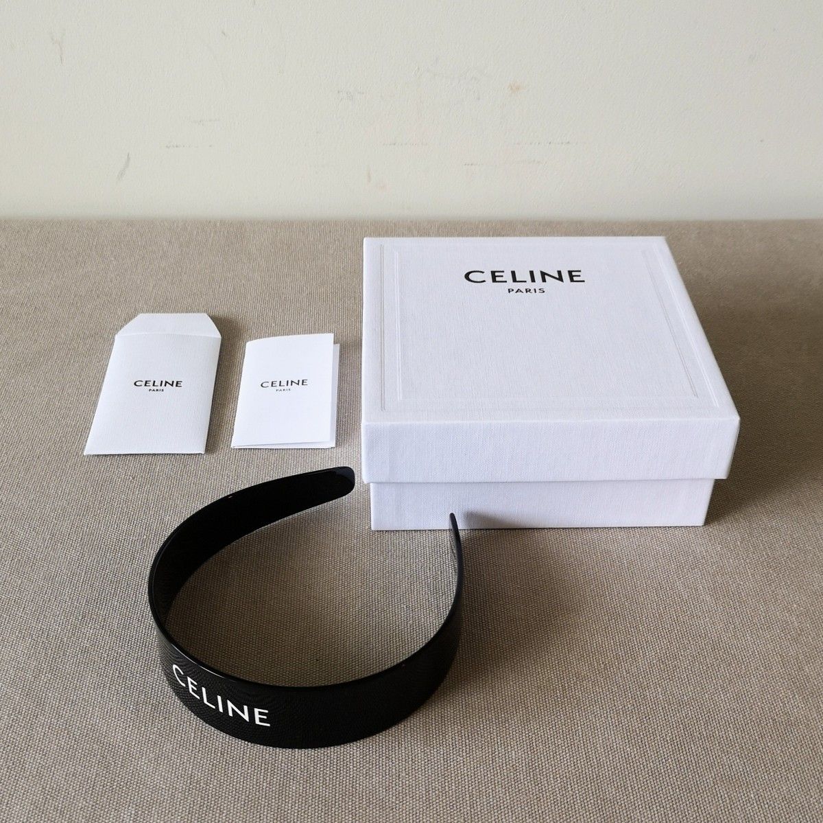 CELINE / セリーヌ ロゴ カチューシャ ヘアバンド ヘアアクセサリー