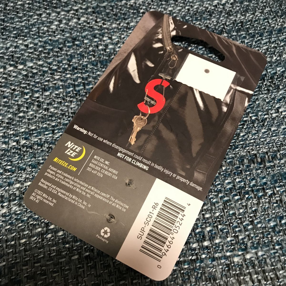 Supreme 21FW Nite Ize S Logo Keychain Black シュプリーム カラビナ