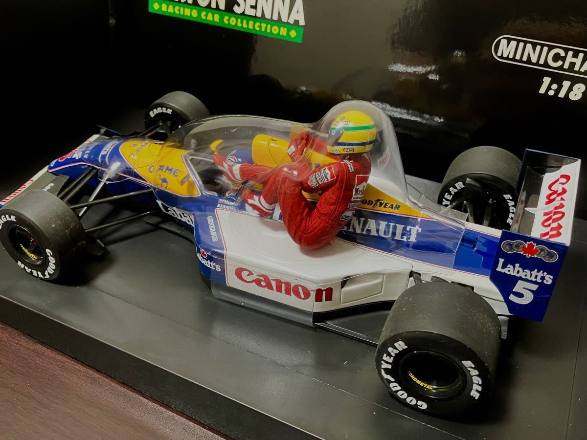 1/18 ウィリアムズ ルノー FW14 N マンセル セナタクシー 1991イギリス