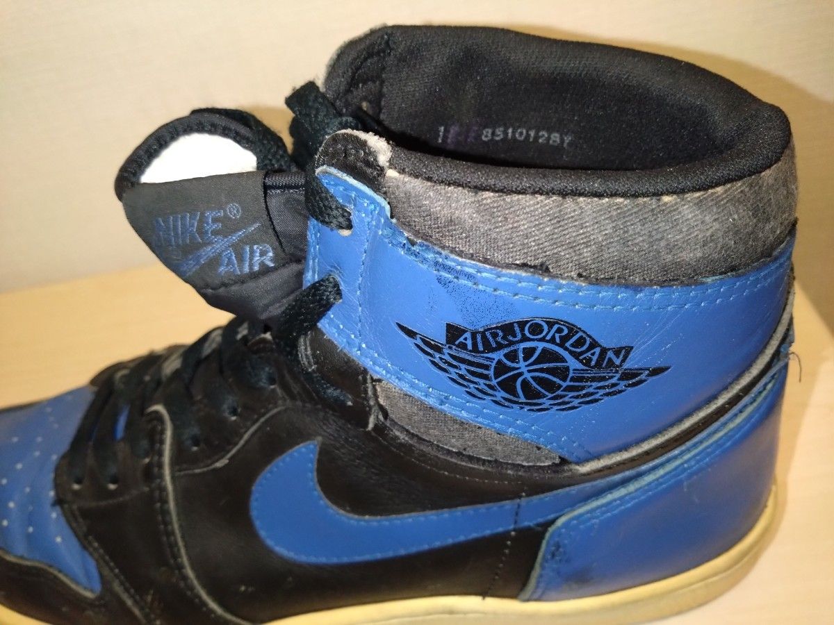 Air Jordan 1 黒×青 1985 オリジナル｜Yahoo!フリマ（旧PayPayフリマ）
