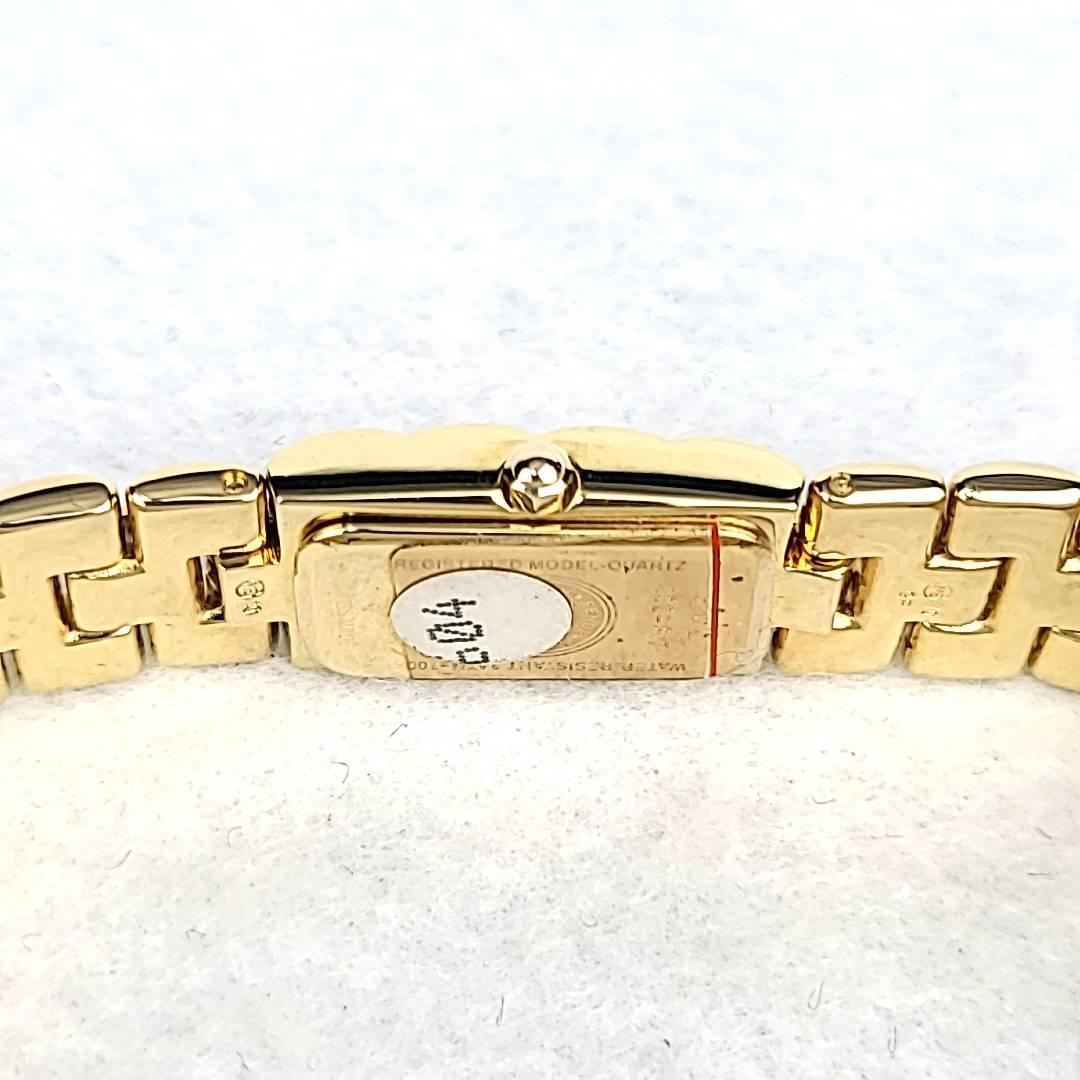 箱付ほぼ新品】FENDI フェンディ 670L オロロジ スクエア GP ゴールド