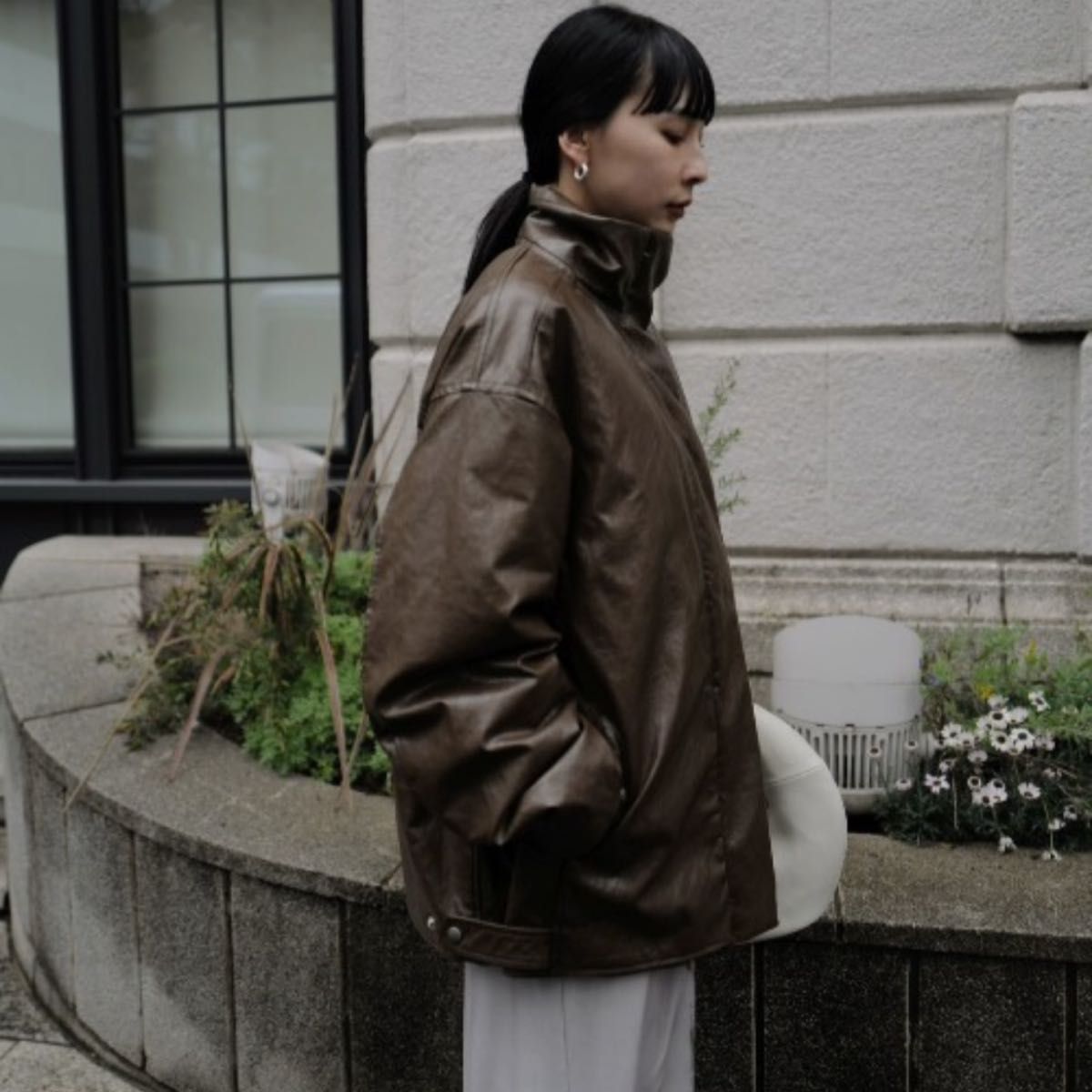 AMERI PASTING LIKE FAKE LEATHER JACKET｜Yahoo!フリマ（旧PayPayフリマ）