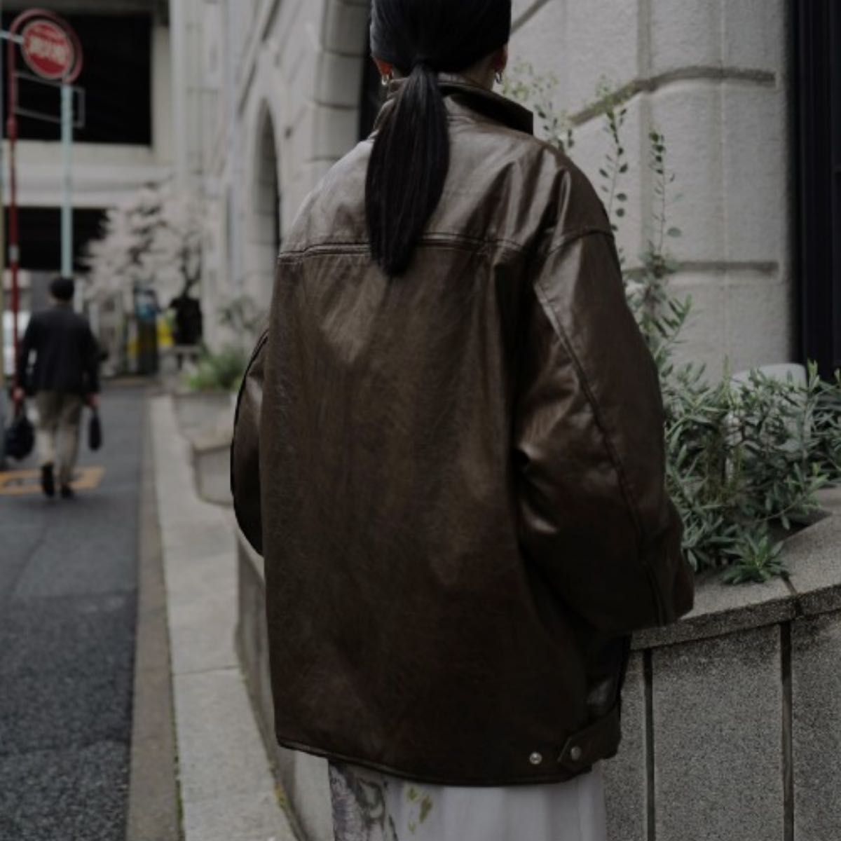 AMERI PASTING LIKE FAKE LEATHER JACKET｜Yahoo!フリマ（旧PayPayフリマ）