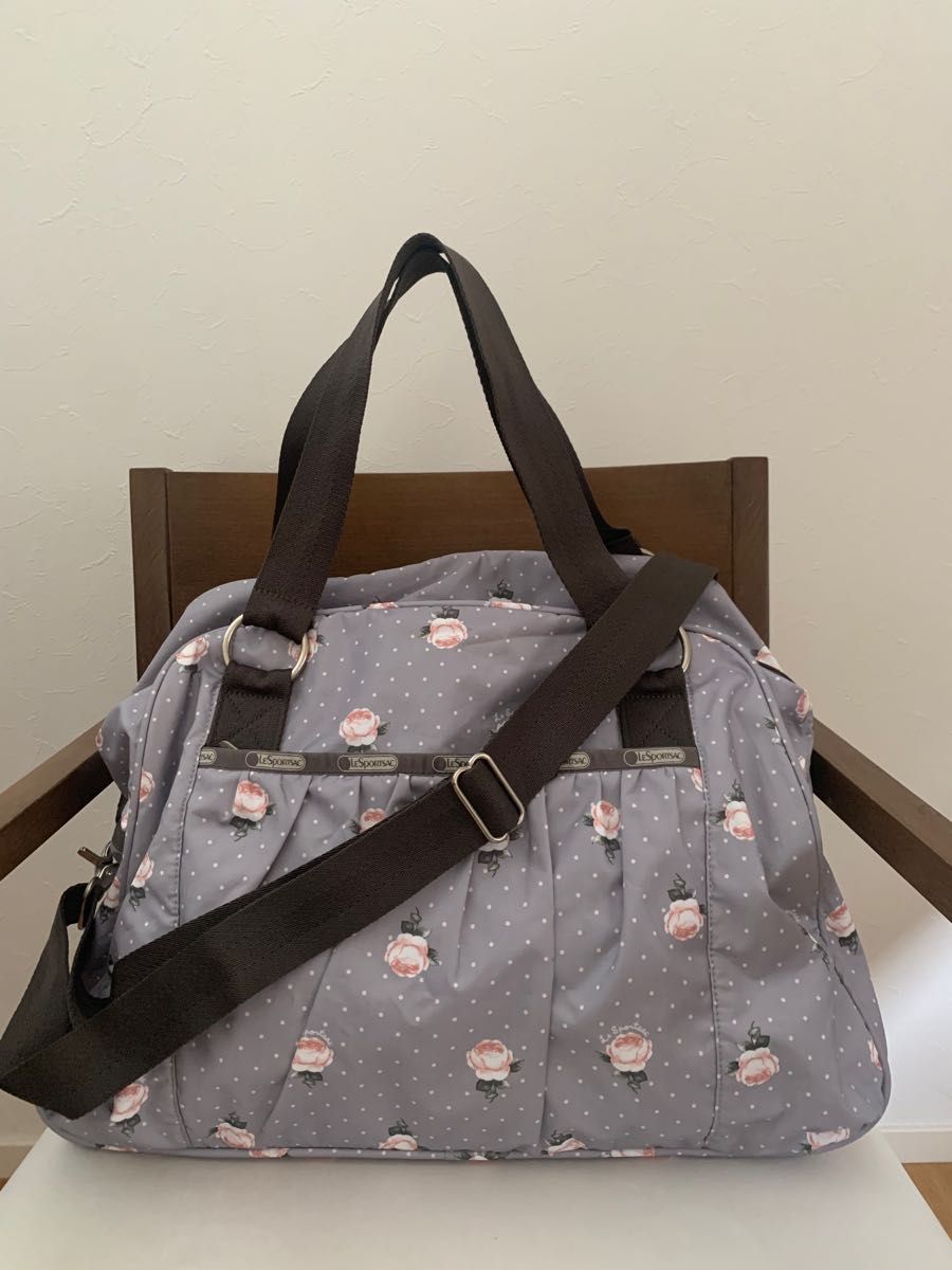 美品 レスポートサック キャリーオンバッグ ボストンバッグ バラ