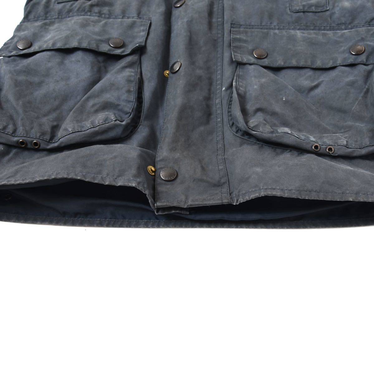 バブアー ボーダー ネイビー イングランド製 BARBOUR BORDER 3ワラント