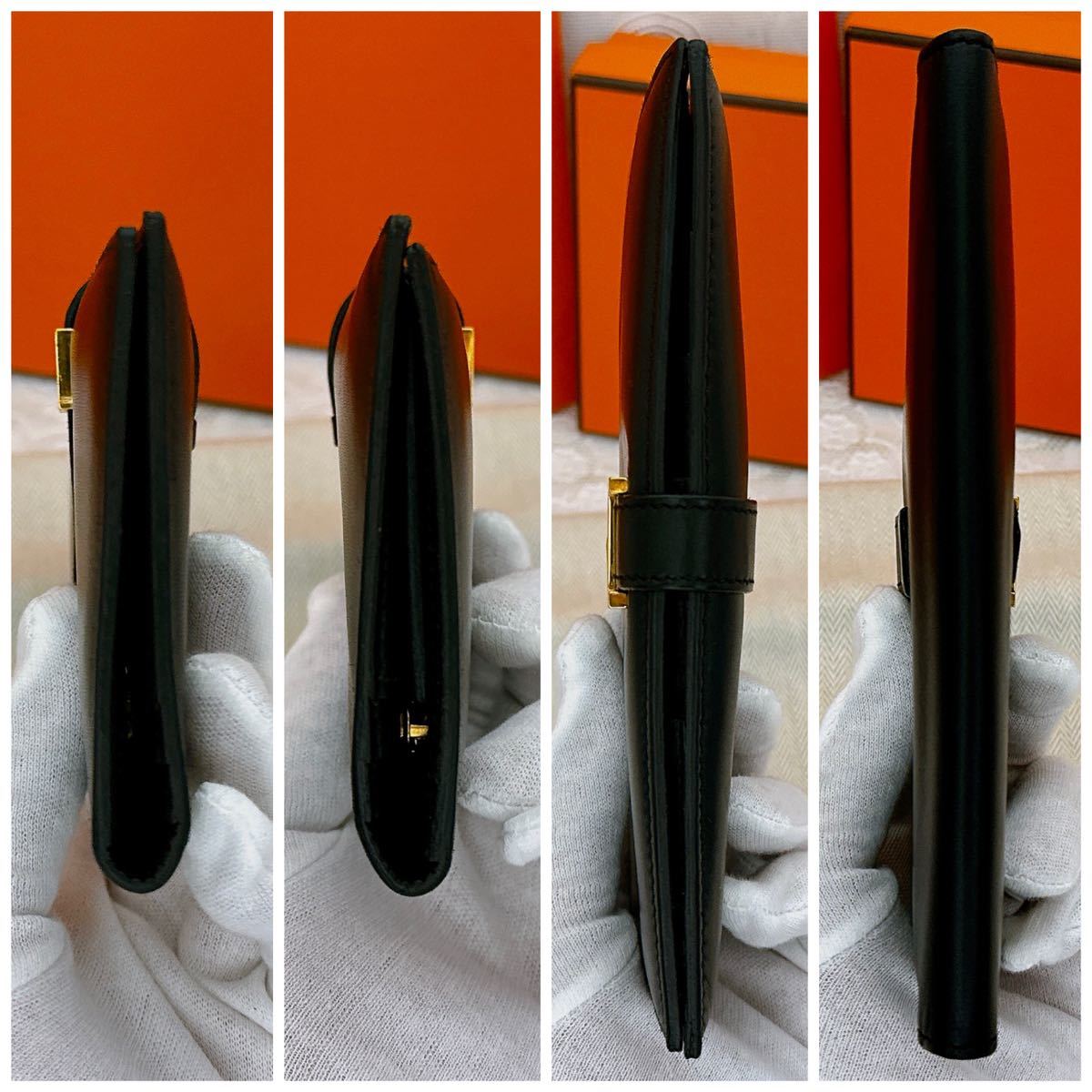 大人気カラー HERMES エルメス 長財布 ベアン クラシック ボックス