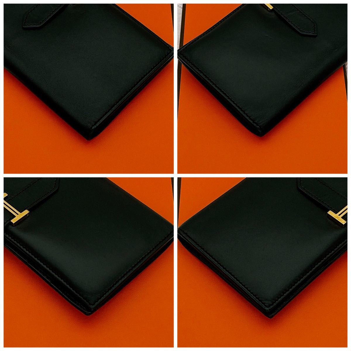 大人気カラー HERMES エルメス 長財布 ベアン クラシック ボックス