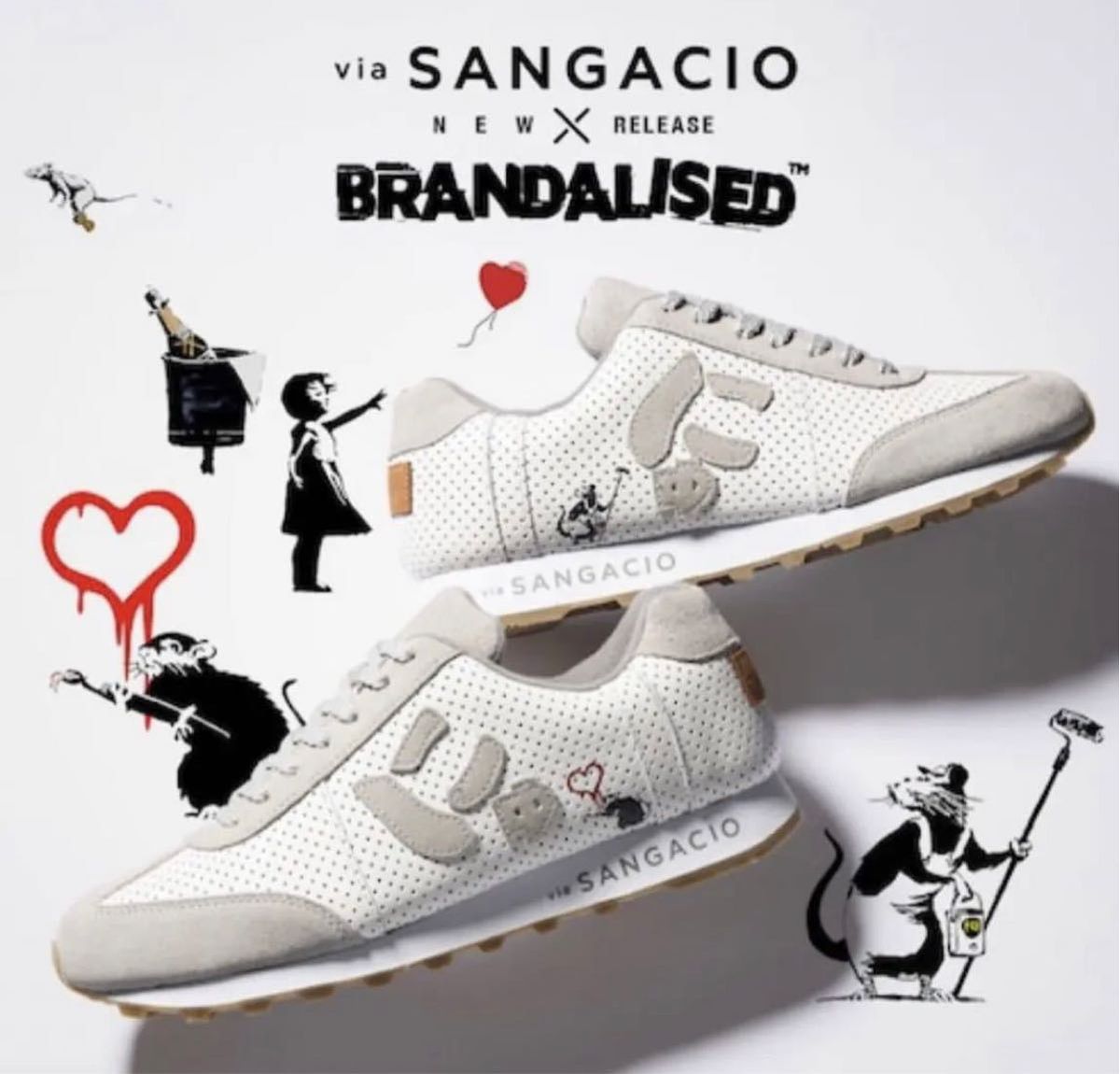新品未使用 via SANGACIO×BRANDALISED バンクシー Banksy 限定品