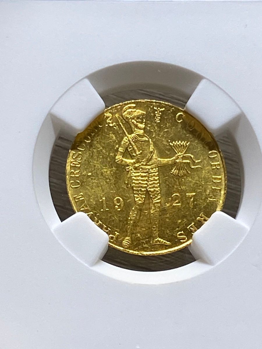 貿易用金貨 1927年 オランダ ダカット金貨 MS63 未使用鑑定品｜Yahoo