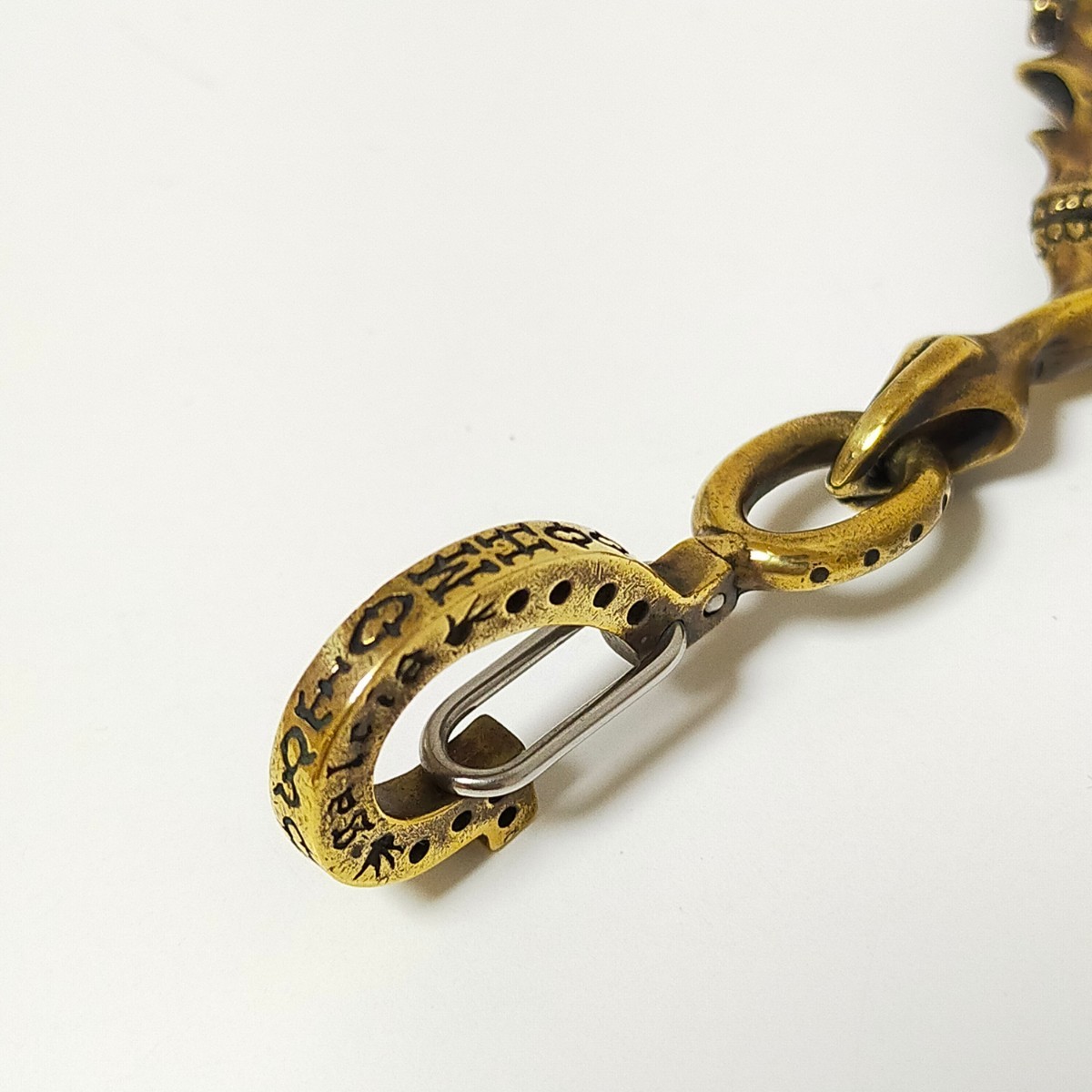 GALCIA ガルシア RISK コラボ スカルフック キーホルダー ゴールド