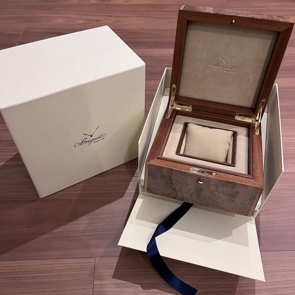 送料無料 Breguet ブレゲ 箱 外箱 内箱 マホガニー ボックス ケース