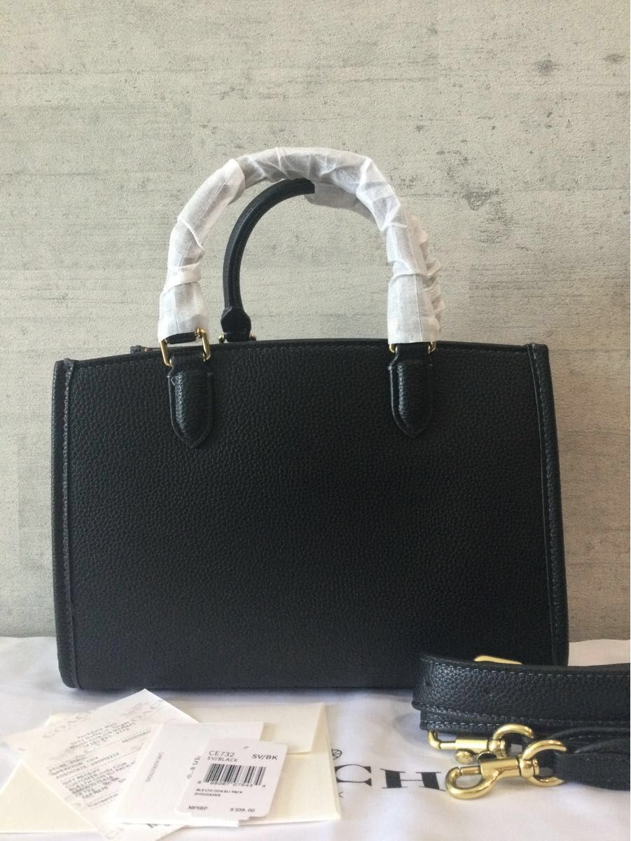 新品 COACH コーチ ブルック キャリーオール 28 ブラック ce732