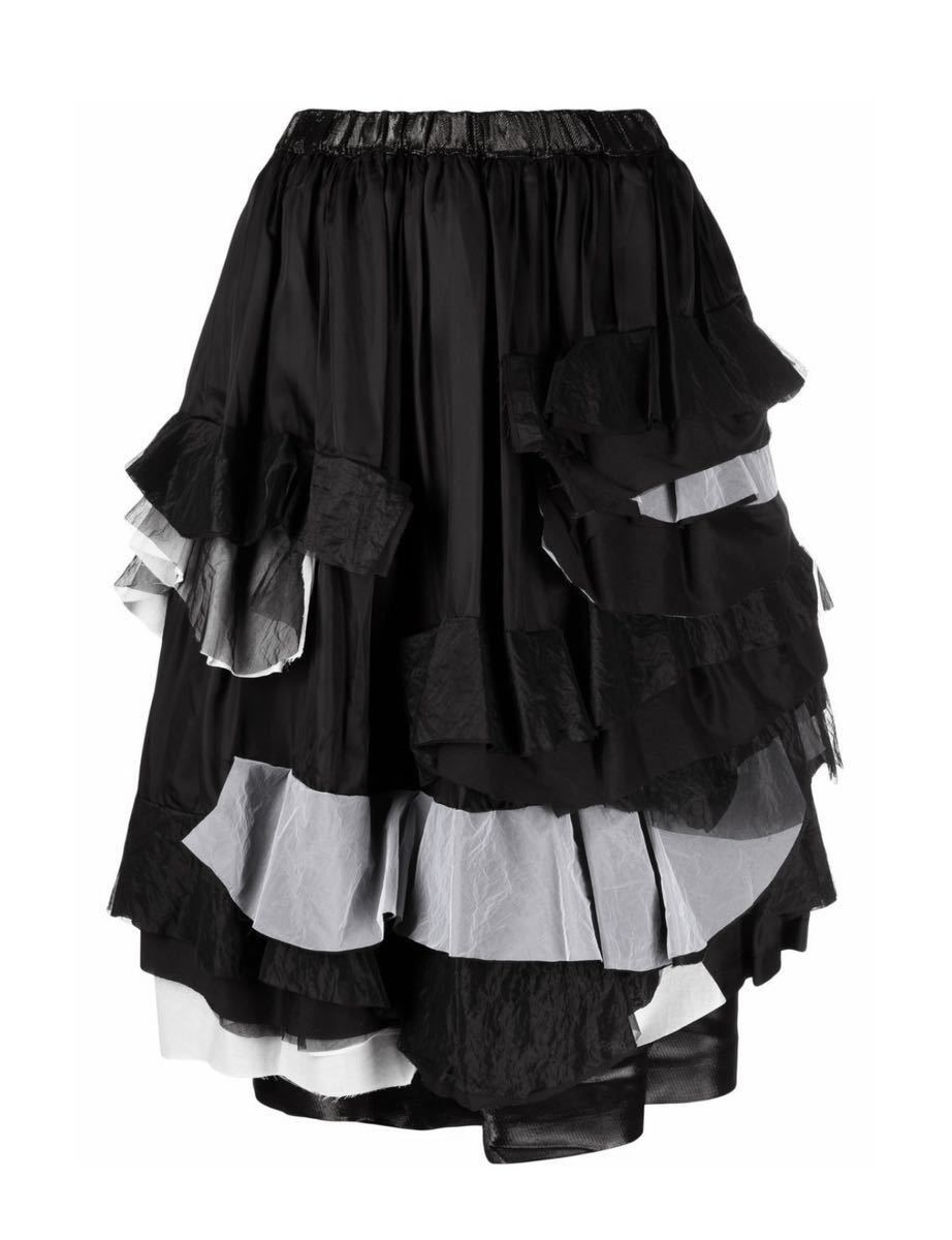AD2021 コムデギャルソン comme des garons 異素材切替チュール段々