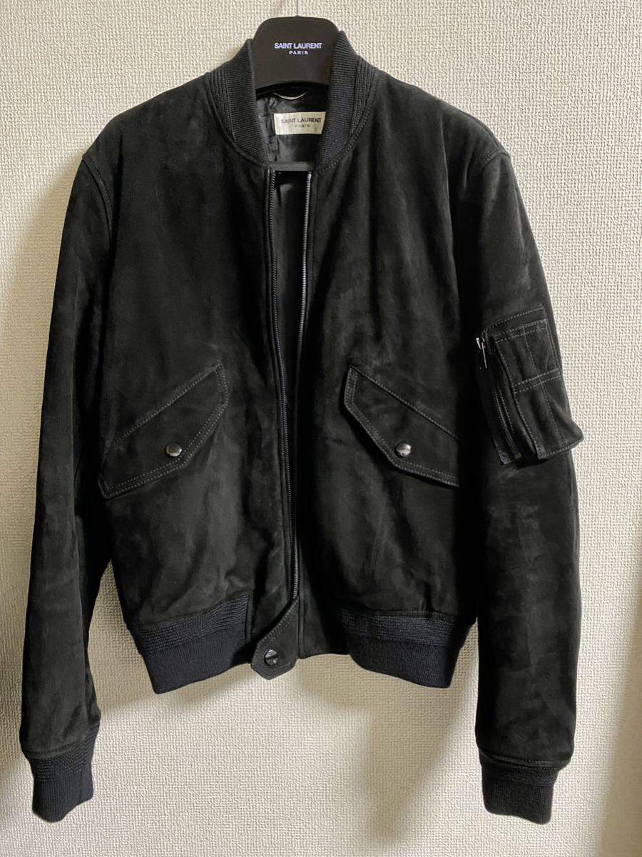 サンローランパリ MA1 スエードレザージャケット saint laurent paris