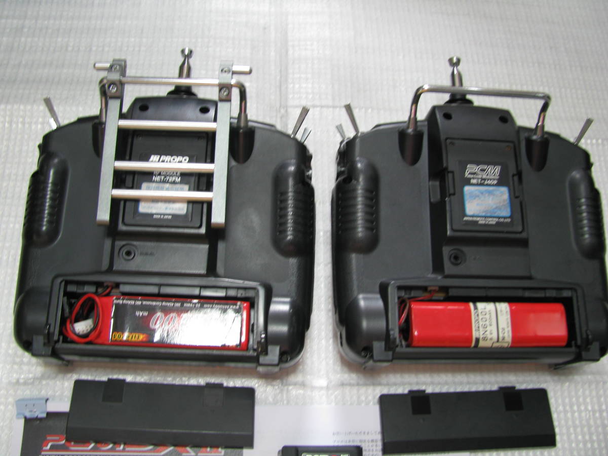 JR PROPO. transmitter : PCM9X-II 2 pcs (72M&40M)& RX 2 piece