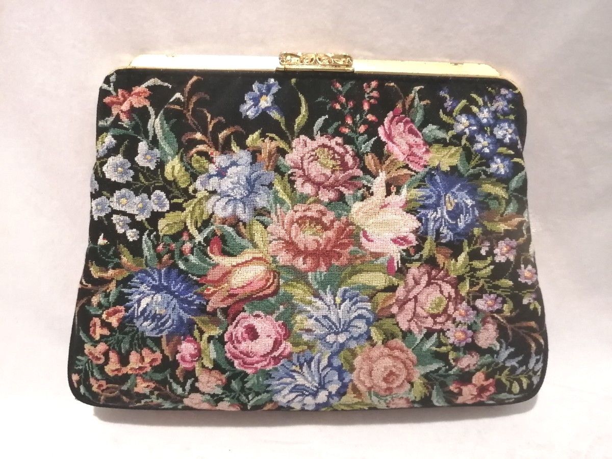 Petit Point プチポアン パーティーバッグ 久家道子 Michiko Kuge 刺繍
