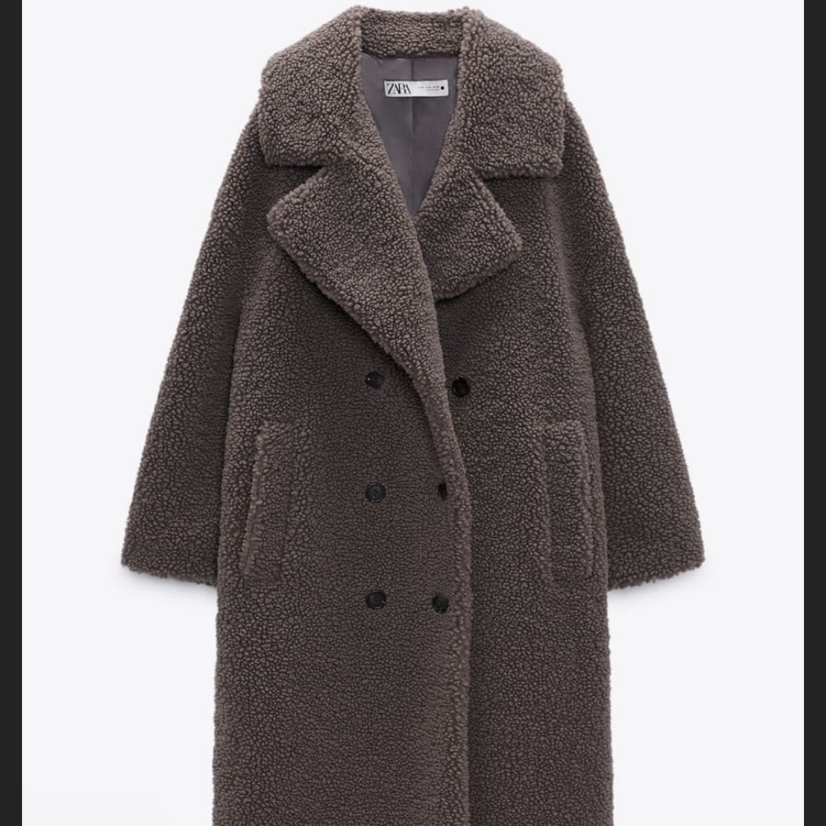 ZARA ロングコート ボア コート テディベアコート チェスターコート