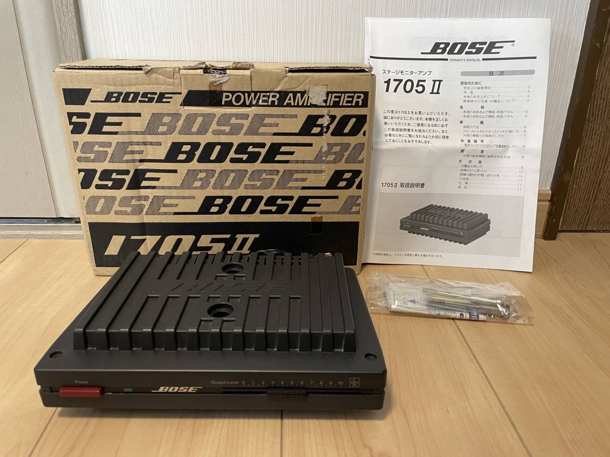 Yahoo!オークション - BOSE 1705II パワーアンプ 元箱・説明書有り