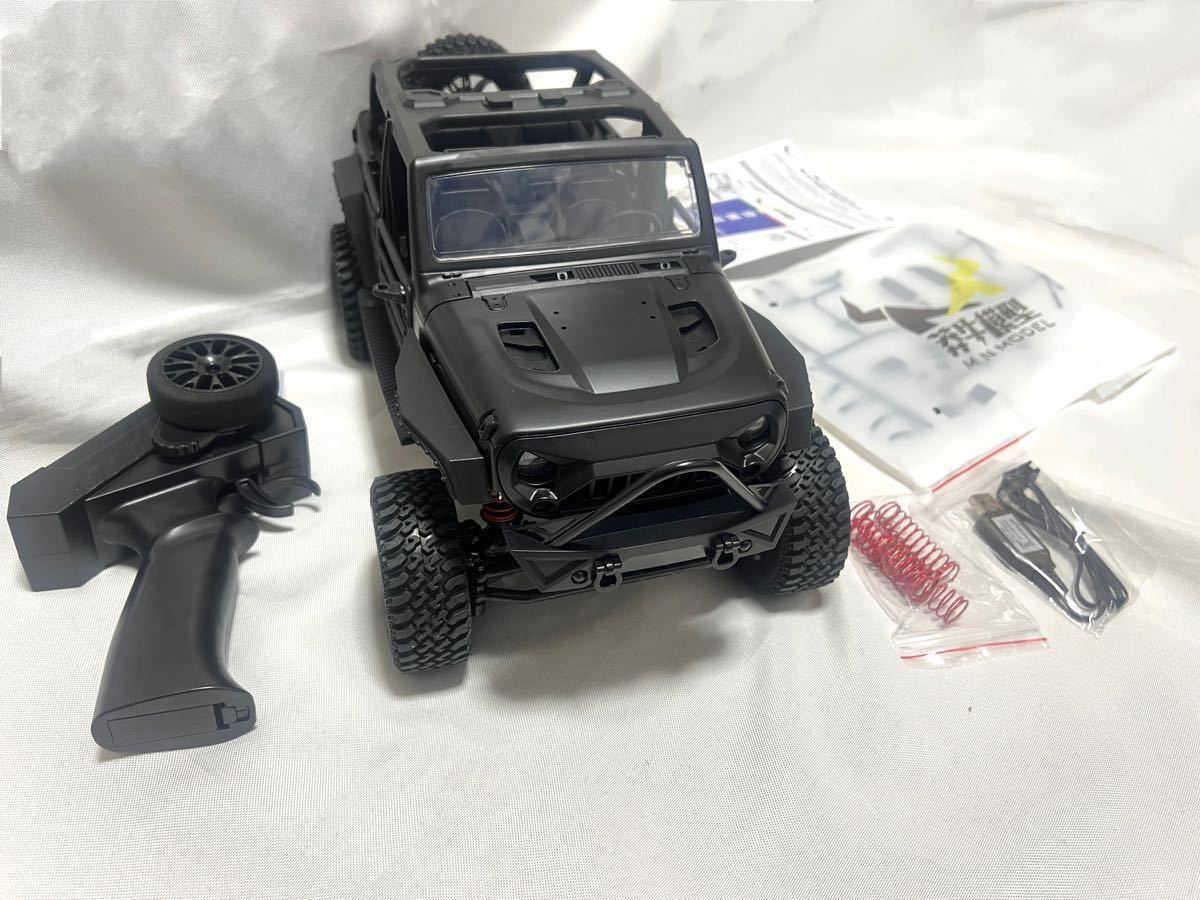 黒バッテリー2本MN128 RTR 1/12 Jeep ジープ ラングラー 4WD RC WPL
