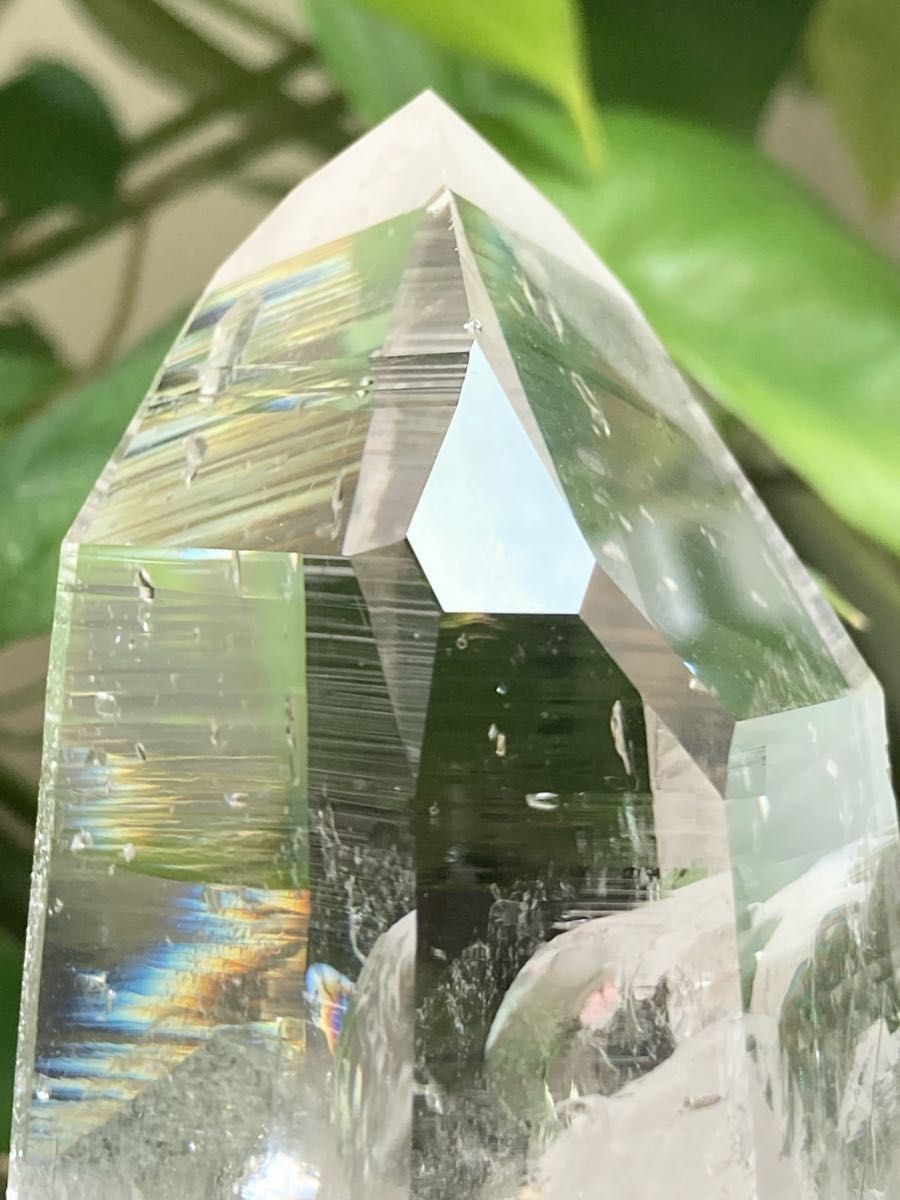 コロンビアレムリアン イシス タイムリンクパスト レインボー 水晶