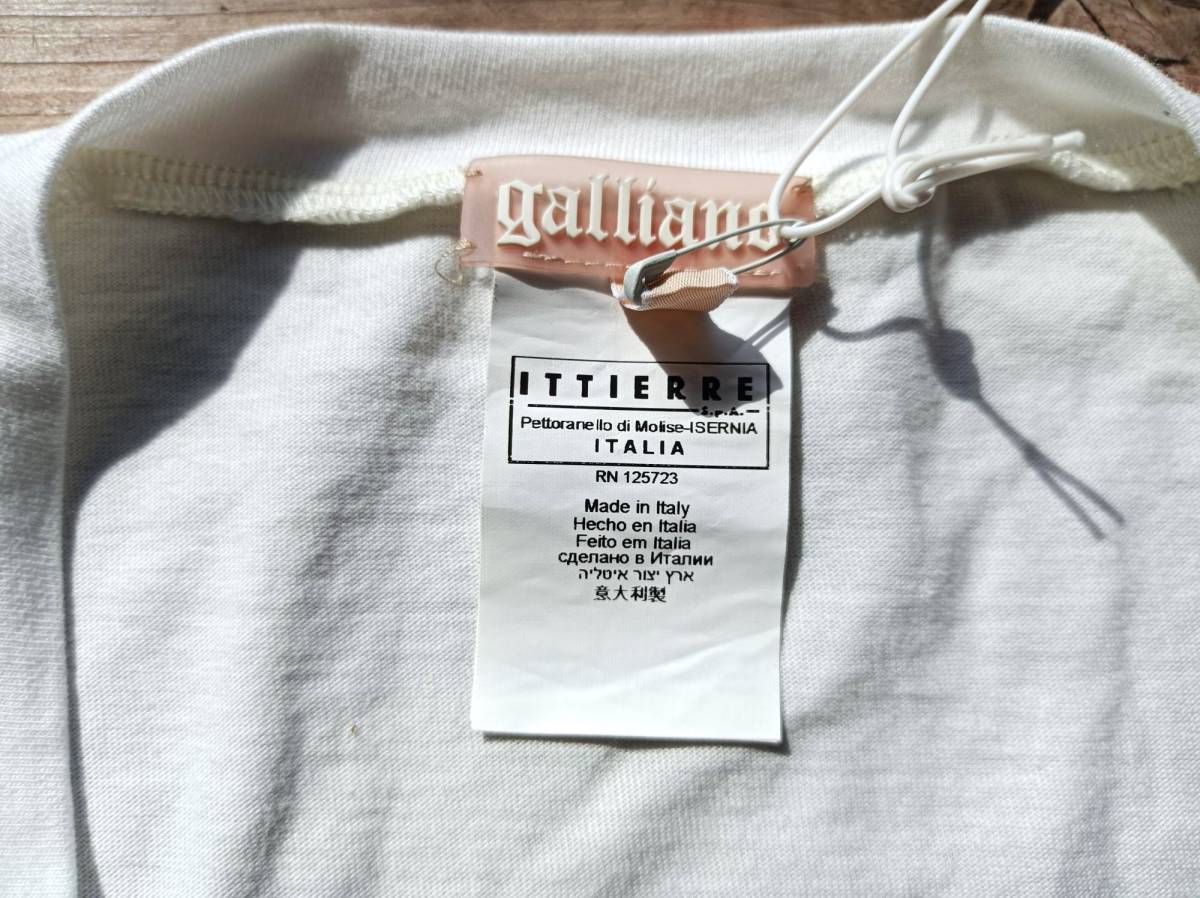 送料無料 未使用タグ付 John Galliano ジョンガリアーノ Tシャツ