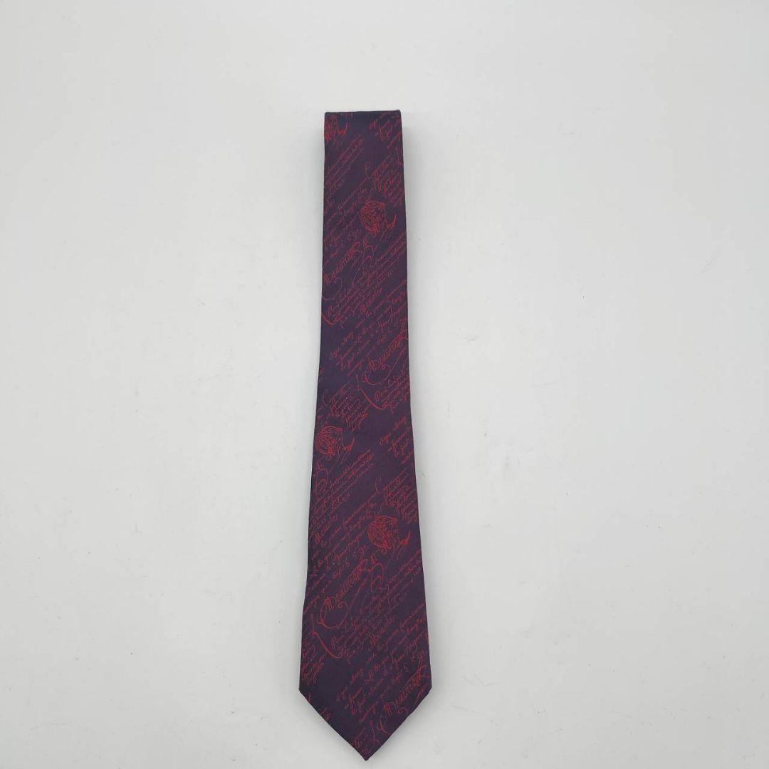 美品】ベルルッティ Berluti ネクタイ カリグラフィ シルク100% 光沢感