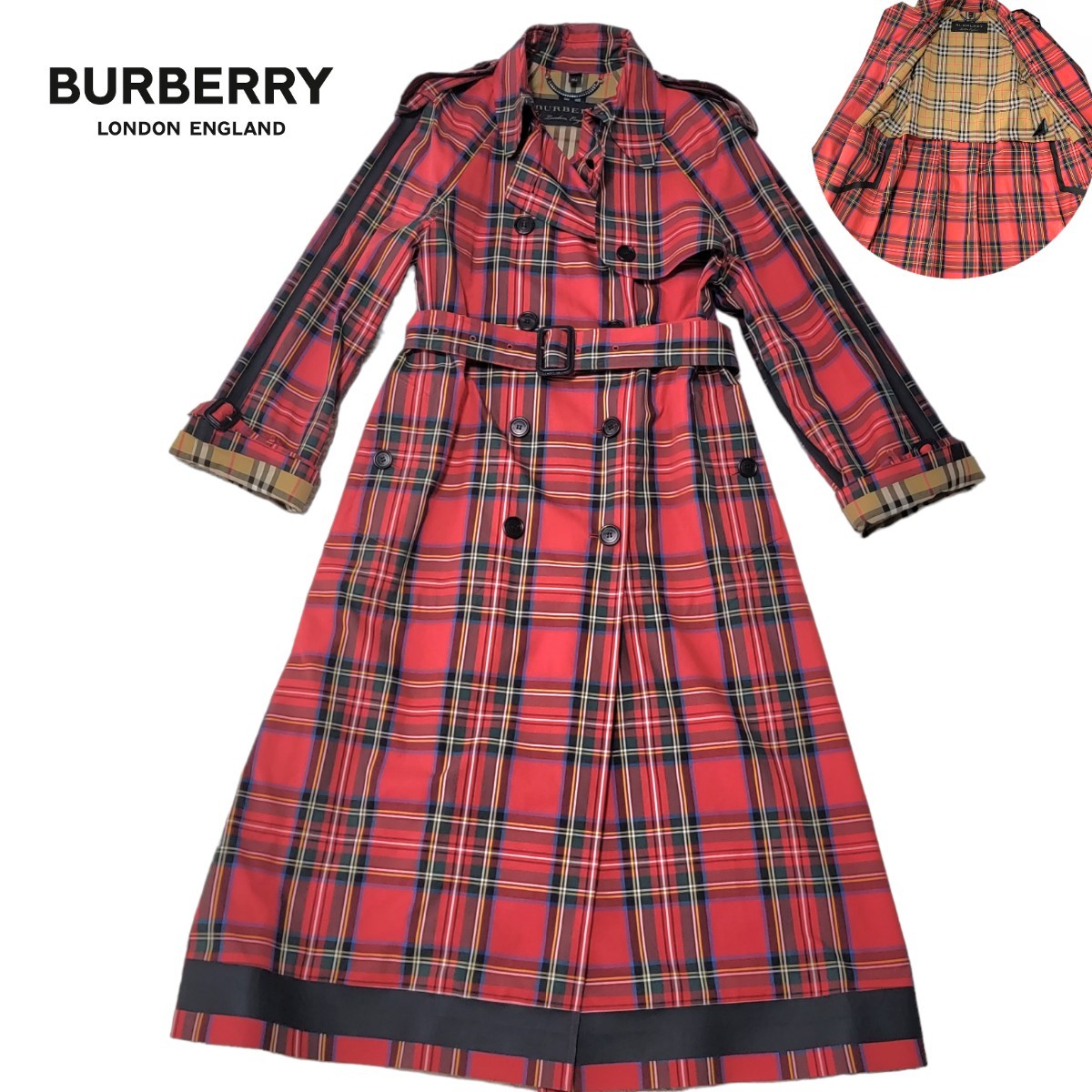 試着のみ】イタリア製 バーバリー BURBERRY タータンチェック