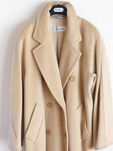 MaxMara マックスマーラ カシミアウールダブルブレストアイコンコート