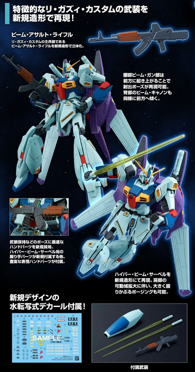 未組立 MG リ・ガズィ・カスタム【機動戦士ガンダム 逆襲のシャア MSV