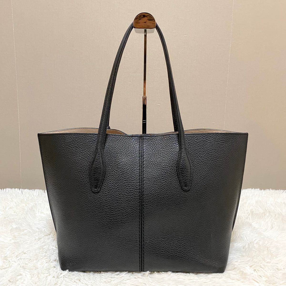 TOD'S トッズ トートバッグ JOY ジョイ レザー シボ革 A4収納可能