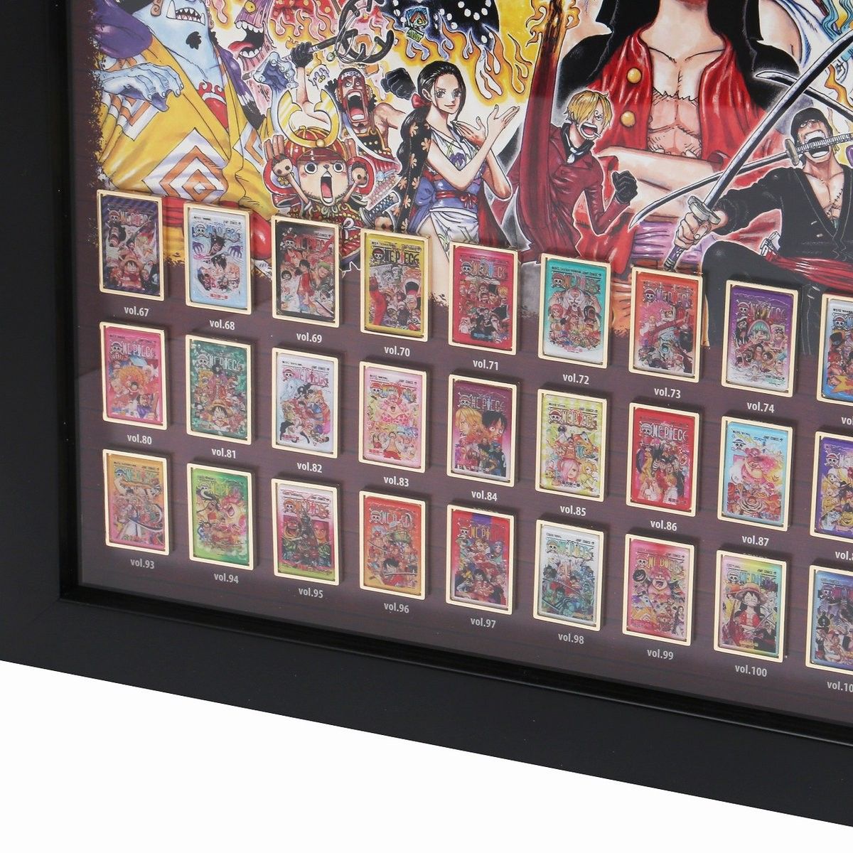 ONE PIECE 連載25周年記念額装ピンズセット ワンピース 100巻記念