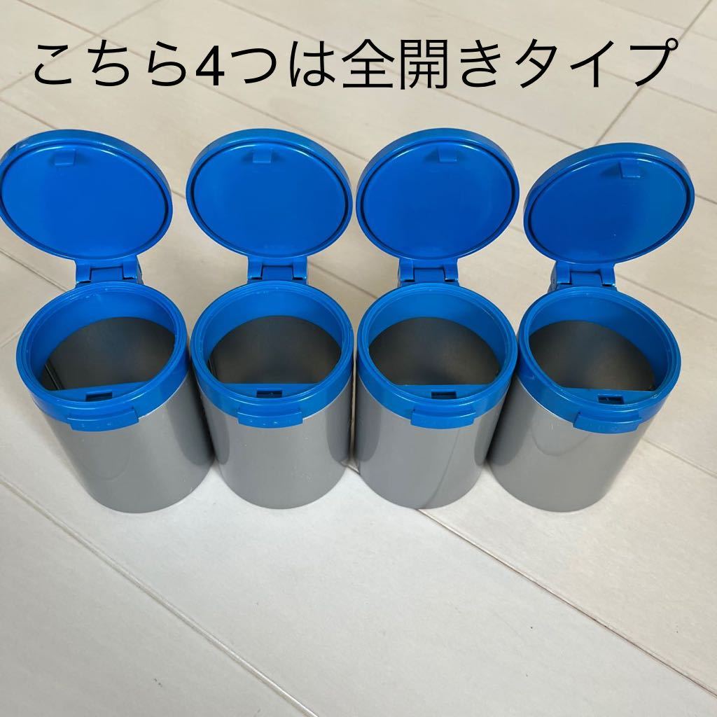 非売品 Marlboro マルボロ 缶製 筒形 灰皿 ブルー/青 ノベルティ