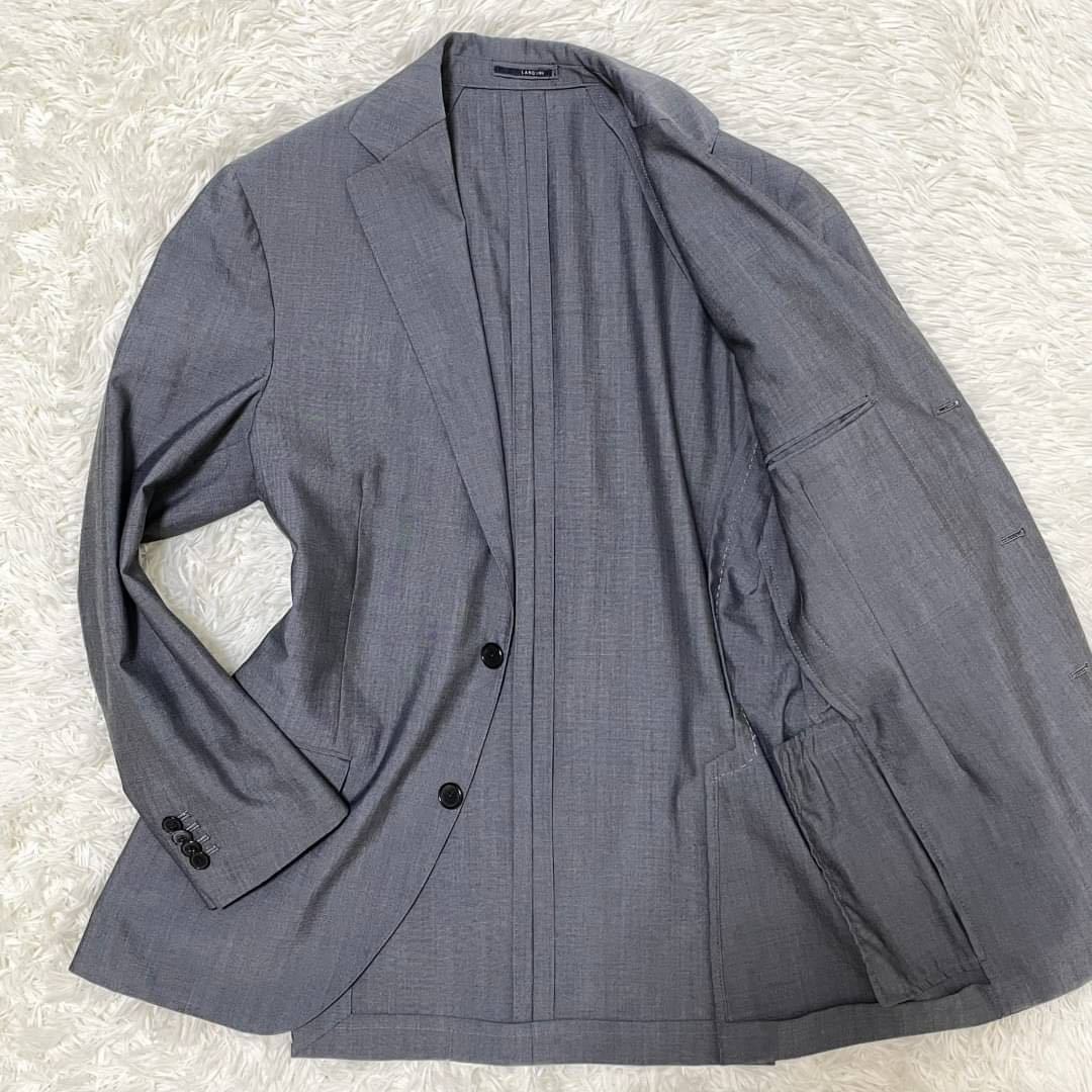 LARDINI【美品】テーラードジャケット 48 L位 グレー 現行タグ