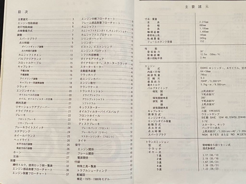 送料無料 Z750Four Z750FX サービスマニュアル 1978 1979 1980 Z750-D1