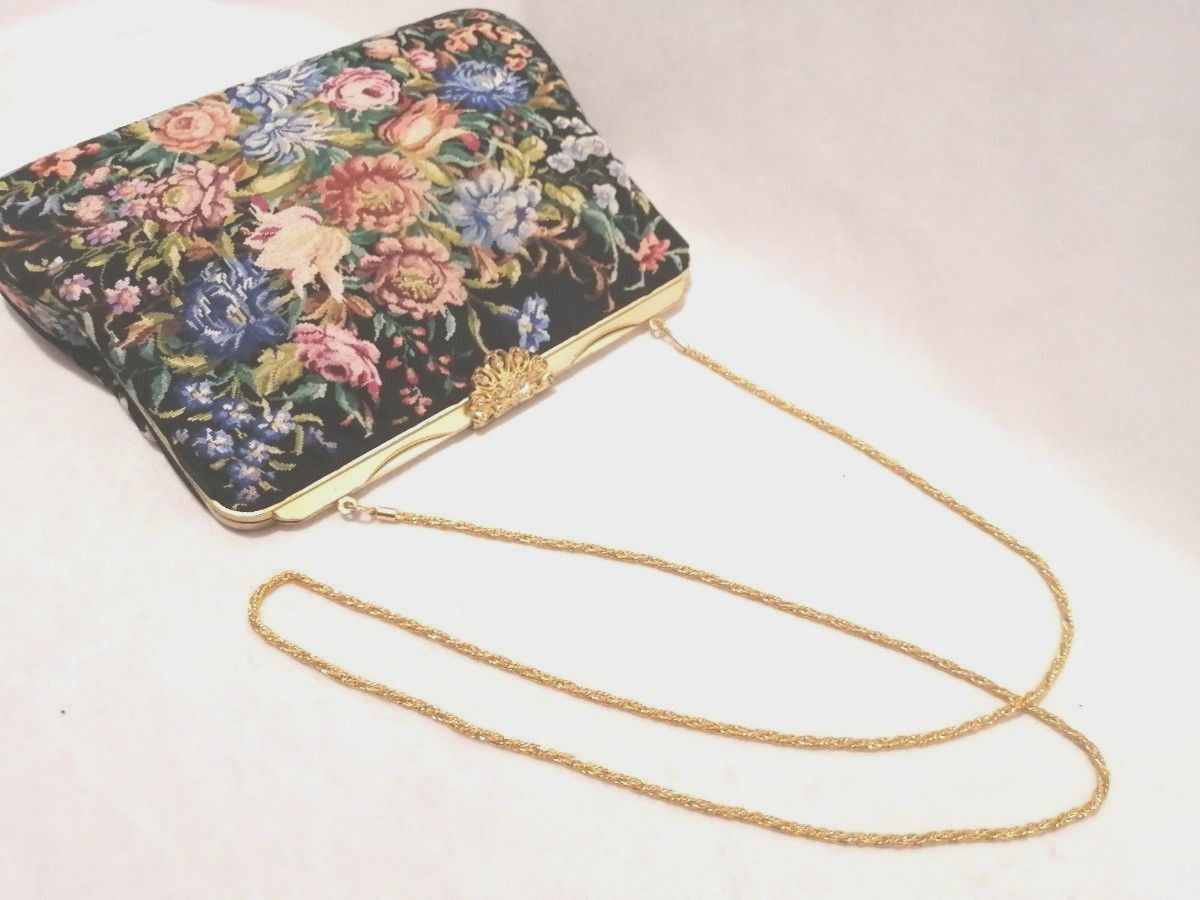Petit Point プチポアン パーティーバッグ 久家道子 Michiko Kuge 刺繍