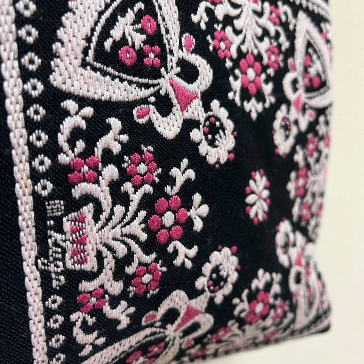 Petit Point プチポアン 久家道子 刺繍 トートバッグ サブバッグ 大